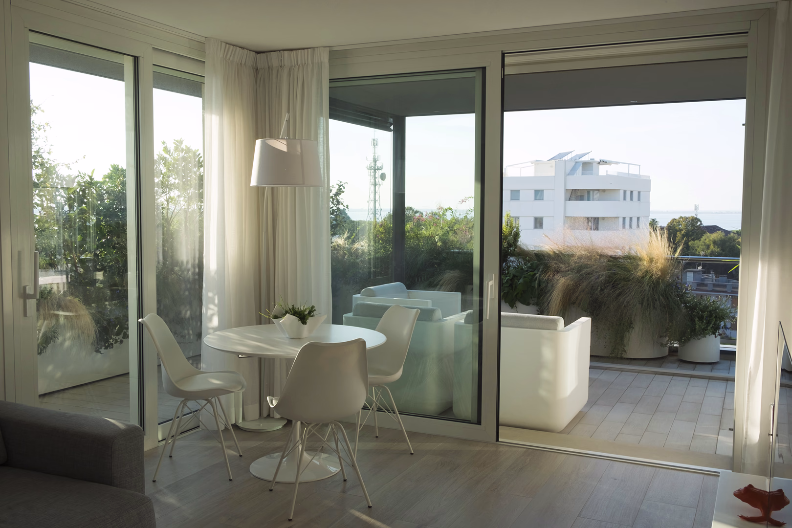 View 10 of the Contemporary Mediterranean garden design by Roberto Landello.