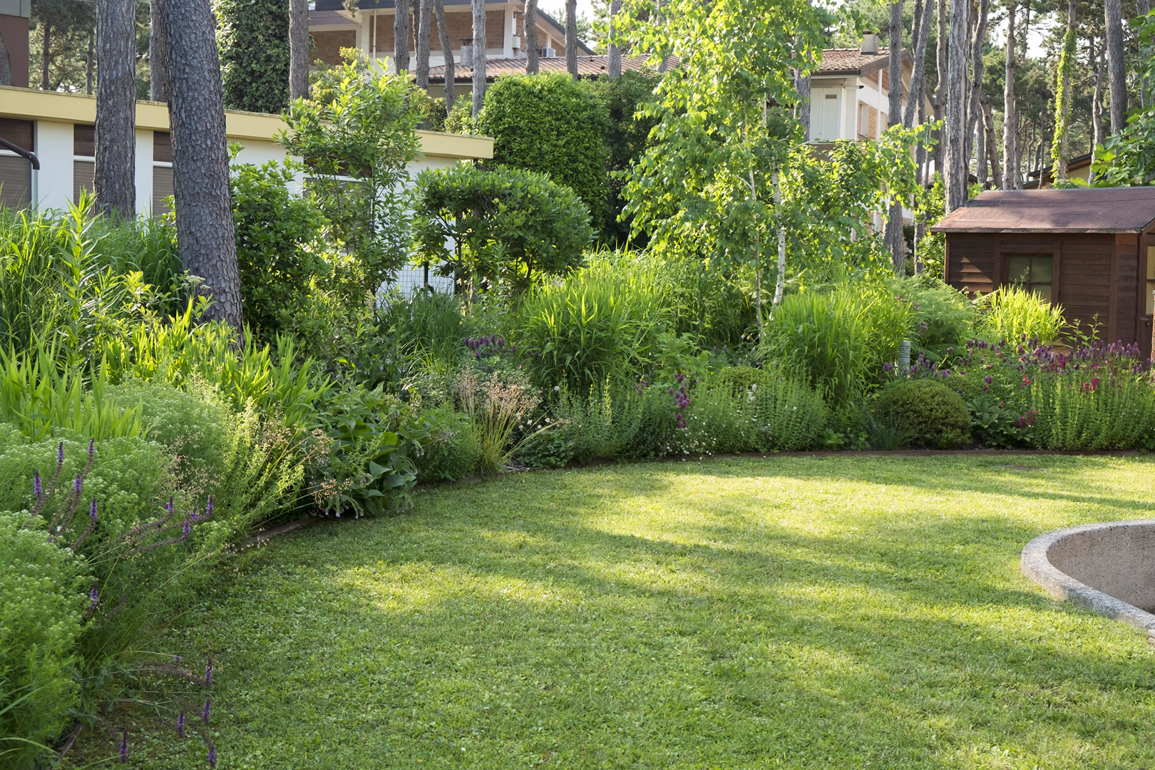 View 5 of the “Natural Garden” garden design, created by Roberto Landello.