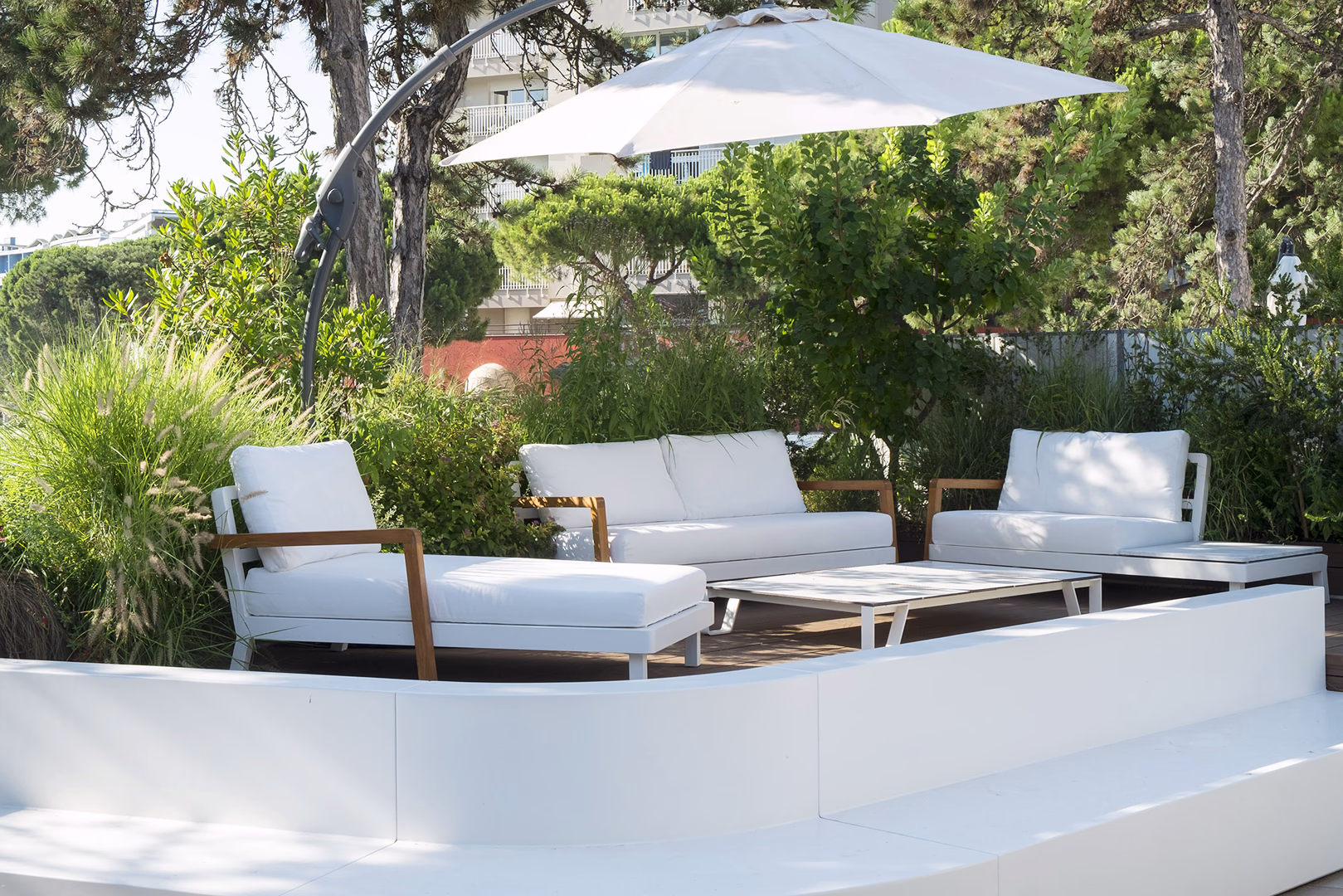 View 8 of the “Small pine forest” garden design, created by Roberto Landello.