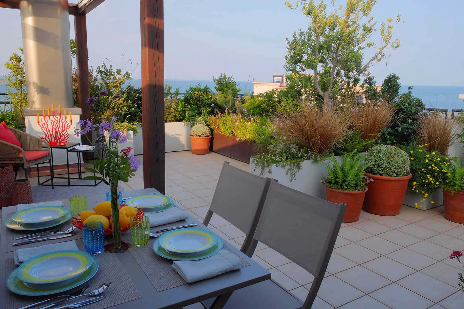 Vista 1 del progetto di giardino Porta del mare, realizzato da Roberto Landello.