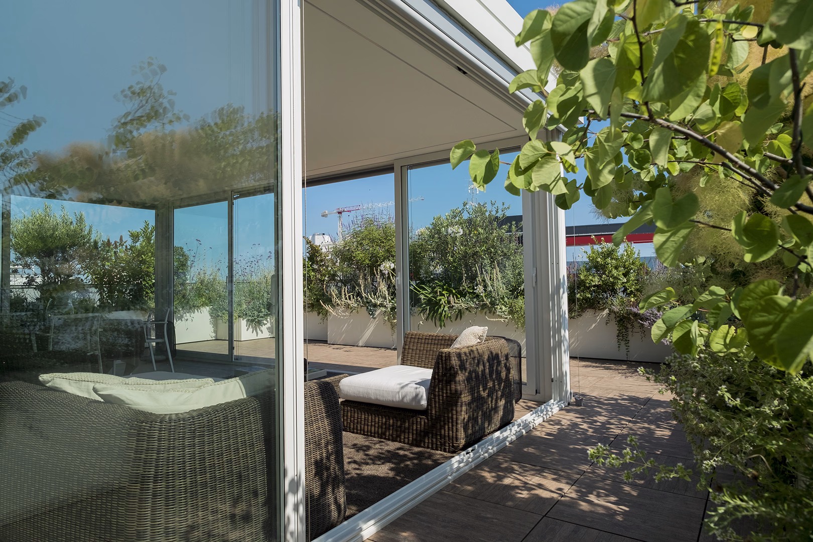 Vista 8 del progetto di giardino Terrazzo dei semplici, realizzato da Roberto Landello.