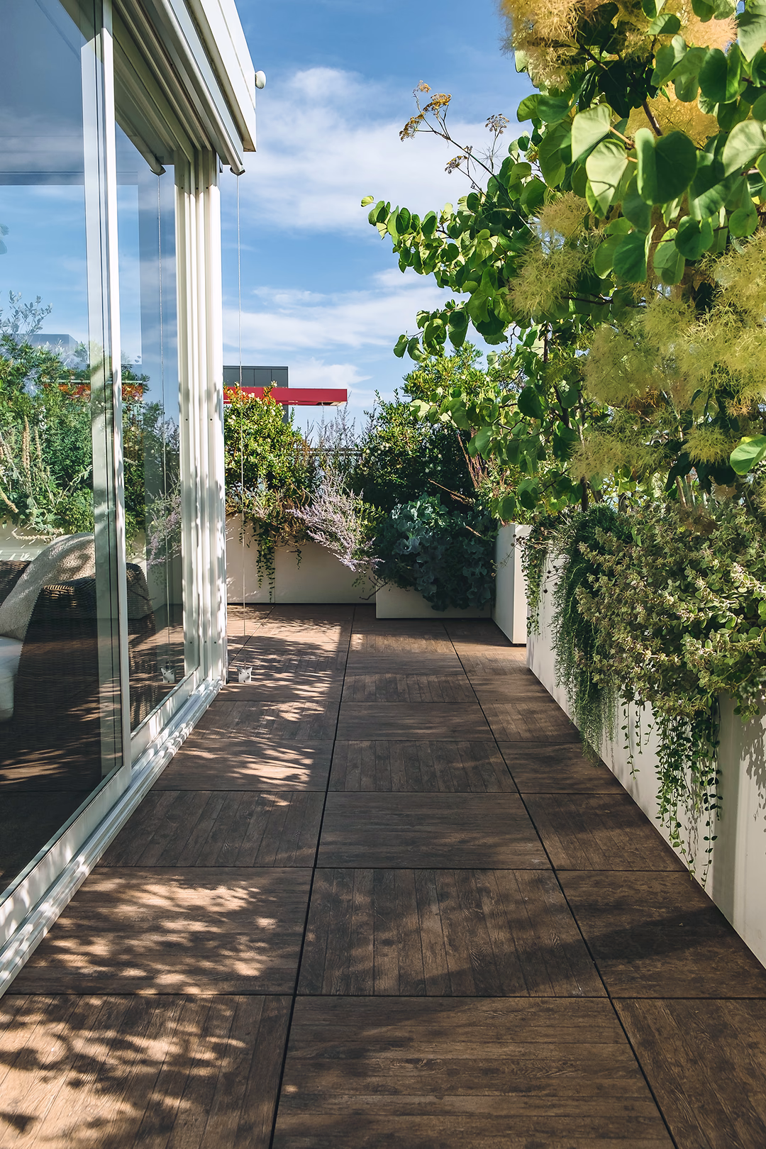 Vista 9 del progetto di giardino Terrazzo dei semplici, realizzato da Roberto Landello.