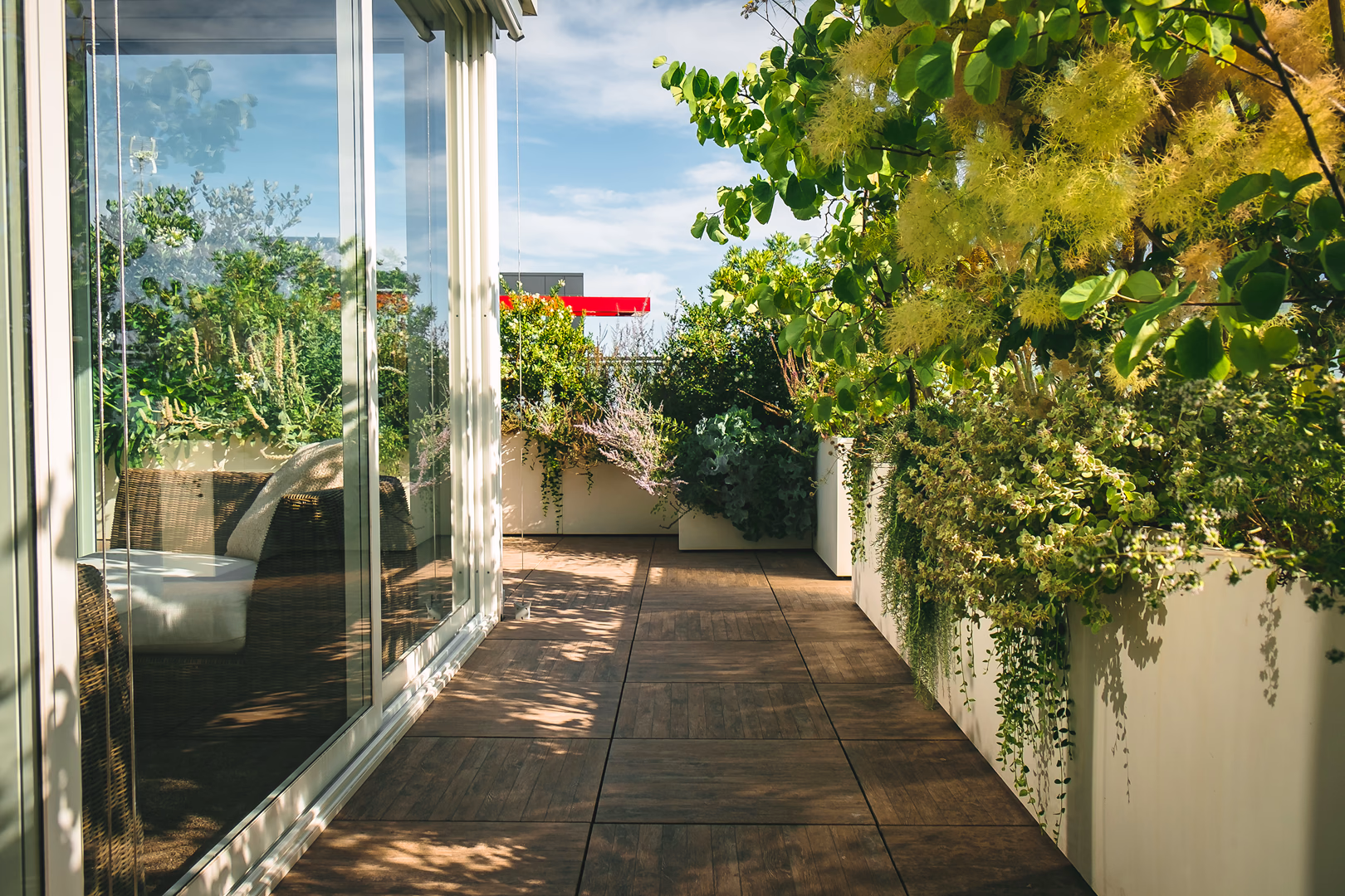 Vista 11 del progetto di giardino Terrazzo dei semplici, realizzato da Roberto Landello.