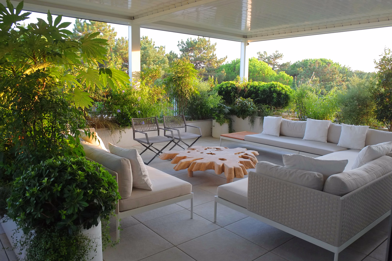 View 2 of the Tropical Pines garden design, created by Roberto Landello.